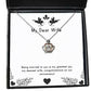 joke wife being married to you is my greatest joy my dearest wife inspirational holiday crown pendant necklace from wife