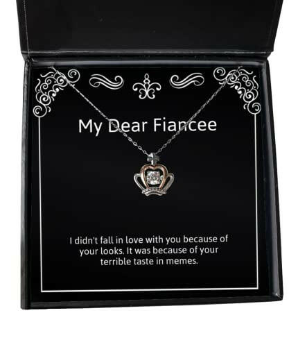 i didnt fall in love with you because of your looks it was fiancee crown pendant necklace useful fiancee gifts jewelry for gift ideas from gifts from a to z personalized gifts from unique