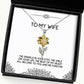 reusable wife sunflower pendant necklace the sparkle in your eyes the smile on your lips the beat of epic for wife holiday