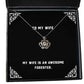 funny wife my wife is an awesome forester wife crown pendant necklace from husband
