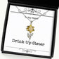 useful sister gifts drink up sister unique birthday sunflower pendant necklace gifts for sister