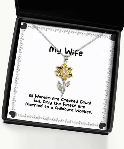 reusable wife gifts all women are created equal but only the finest are married wife sunflower pendant necklace from husband funny sunflower pendant necklace gift funny sunflower pendant necklace