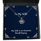 special wife my wife is an awesome sheriff deputy cool crown pendant necklace for from husband