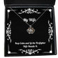 perfect wife keep calm and let the firefighter wife handle it useful christmas crown pendant necklace for wife