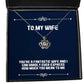 wife for wife youre a fantastic wife and i can hardly ever express how unique wife crown pendant necklace jewelry from husband