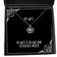 my wife is an awesome schoolbus driver wife crown pendant necklace unique wife jewelry for