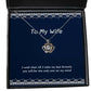 special wife i wish that till i take my last breath you will be the only one nice christmas crown pendant necklace for wife