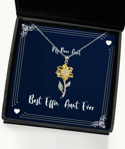 unique aunt gifts best effin aunt ever birthday sunflower pendant necklace for aunt