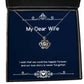 wife for wife i wish that we could live happily forever and our love sarcastic wife crown pendant necklace jewelry from husband