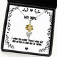 sarcastic wife sunflower pendant necklace i miss you more than i miss my bed present for wife unique idea gifts from husband funny wife gift gift for wife funny sunflower necklace wife gift
