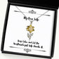 joke wife keep calm and let the anesthesiologist wife handle it holiday sunflower pendant necklace for wife