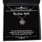 unique wife you are the last good thing to happen to me for a long time and i am forever holiday crown pendant necklace for wife