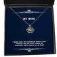 cool wife i wish that our marriage would last forever and we will always be brilliant christmas crown pendant necklace from wife