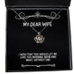 gag wife crown pendant necklace i wish that you would let me love you morning noon present for wife inspirational from husband