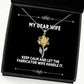 sarcasm wife keep calm and let the fabricator wife handle it inappropriate holiday sunflower pendant necklace from wife
