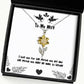 perfect wife i love you for the person you are and the person you make me inspirational sunflower pendant necklace for wife from