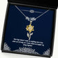marriage doesnt make us anything more than what we already are sunflower pendant necklace wife jewelry best gifts for wife