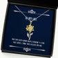 unique idea wife they say every woman needs a husband a fish need unique idea sunflower pendant necklace for wife from husband