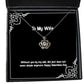 perfect wife without you by my side life just does not seem simple sarcastic christmas crown pendant necklace for wife