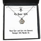 keep calm and let the general manager wife handle it wife crown pendant necklace funny wife jewelry for wife