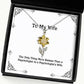wife gifts for wife the only thing more badass than a psychologist joke wife sunflower pendant necklace jewelry from husband