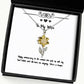 happy anniversary to the woman who puts up with my bad habits sunflower pendant necklace wife jewelry for wife sunflower jewelry sunflower gifts wife gift