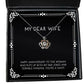 perfect wife gifts happy anniversary to the woman who puts up with my bad unique crown pendant necklace for wife from husband christmas new years hanukkah jewelry