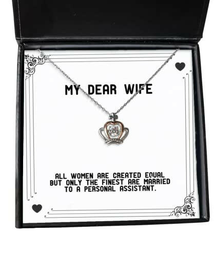 perfect wife gifts all women are created equal but only the finest are married to a wife crown pendant necklace from husband epic wife gift great wife gift amazing wife gift best wife gift