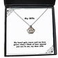 funny wife my heart gets warm and my love grows when i think of how special you are to me wife crown pendant necklace from husband