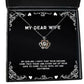 brilliant wife my darling i hope that your dreams come true today and every day of your holiday crown pendant necklace for wife