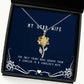 the only thing more badass than a jeweler is a jewelers wife wife sunflower pendant necklace cute wife gifts for wife