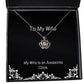 fancy wife crown pendant necklace my wife is an awesome cook present for beautiful gifts from husband