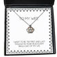 fun wife i want to be the first and last thought in your head every single day of my life christmas crown pendant necklace for wife