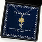 this sister has a good heart but a bad temper sunflower pendant necklace sister present from sister motivational for little sister