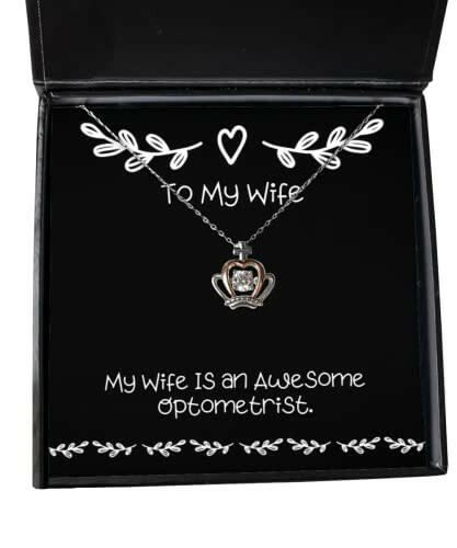 inappropriate wife my wife is an awesome optometrist useful valentines day crown pendant necklace for
