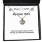 special wife crown pendant necklace youre the reason i wake up in the morning you make my life new for wife holiday