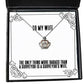 new wife the only thing more badass than a surveyor is a surveyors wife reusable holiday crown pendant necklace from wife
