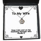 unique idea wife keep calm and let the marketing manager wife handle it unique crown pendant necklace for wife from husband