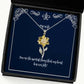 you are the sweetest thing that my heart has ever felt sunflower pendant necklace wife jewelry inspire gifts for wife
