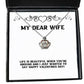 funny wife crown pendant necklace life is beautiful when youre around and i just wanted to say useful for wife holiday