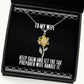 keep calm and let the tax preparer wife handle it wife sunflower pendant necklace fun wife jewelry for wife