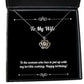 fun wife crown pendant necklace to the woman who has to put up with my gifts for wife present from husband jewelry for wife inspirational wife gift inspirational wife gifts best wife gift