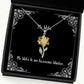 sarcasm wife my wife is an awesome waiter holiday sunflower pendant necklace for wife
