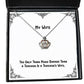 motivational wife the only thing more badass than a teacher is a teachers wife best christmas crown pendant necklace from wife