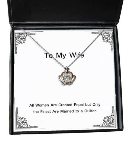 brilliant wife gifts all women are created equal but only the finest are unique holiday crown pendant necklace gifts for wife hanukkah gifts kwanzaa gifts birthday gifts