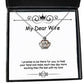 best wife i promise to be there for you to hold your hand and make each new day perfect holiday crown pendant necklace from wife