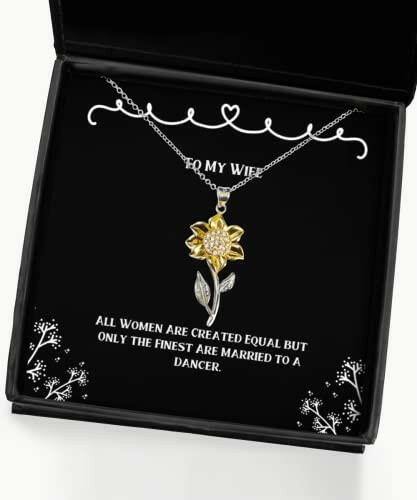 love wife all women are created equal but only the finest are married to a cool sunflower pendant necklace for wife from husband