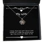 unique wife crown pendant necklace i know that love cant be put into words but i hope my present for wife reusable from husband