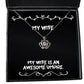 inappropriate wife crown pendant necklace my wife is an awesome umpire gifts for present from husband jewelry for wife wife birthday gift ideas unique wife birthday gifts best wife birthday