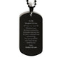 daughter in law black dog tag engraved inspirational love gift for her birthday christmas graduation father in laws unwavering support and love